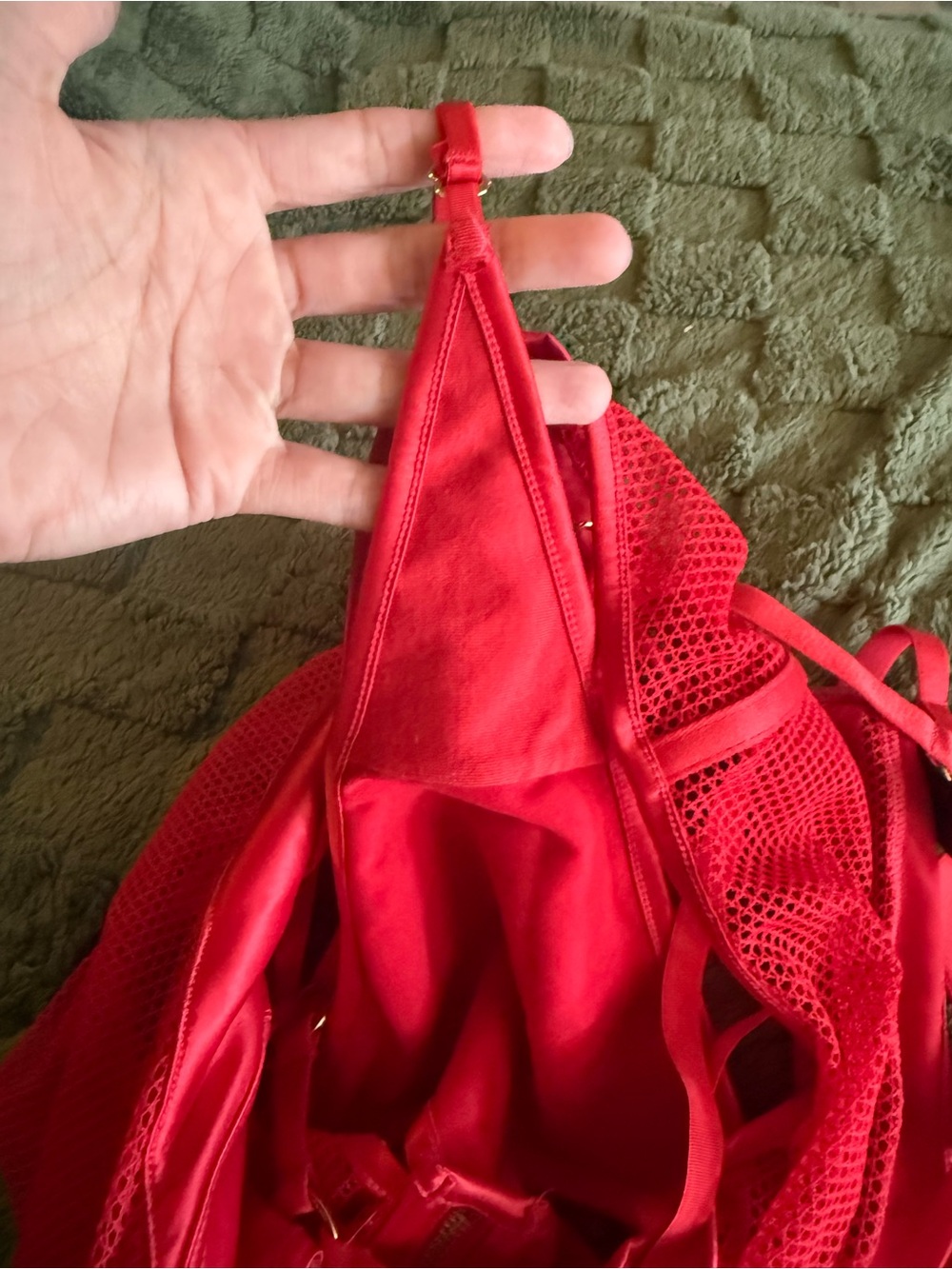 NWOT Honey Birdette Ganieve Red Bodysuit Large - Picture 3 of 5